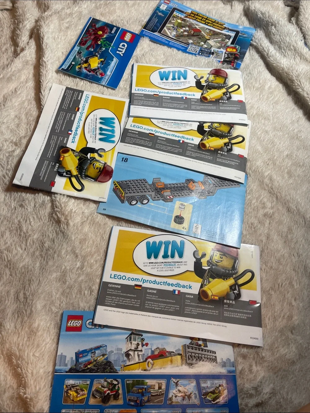 LEGO City Blue White Instruction Booklets - Multiple Sets - Picture 4 of 4